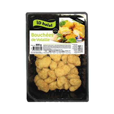 Pro-Inter | ID HALAL 800g | bouchées de volaille Pro-Inter | ID HALAL 800g | bouchées de volaille