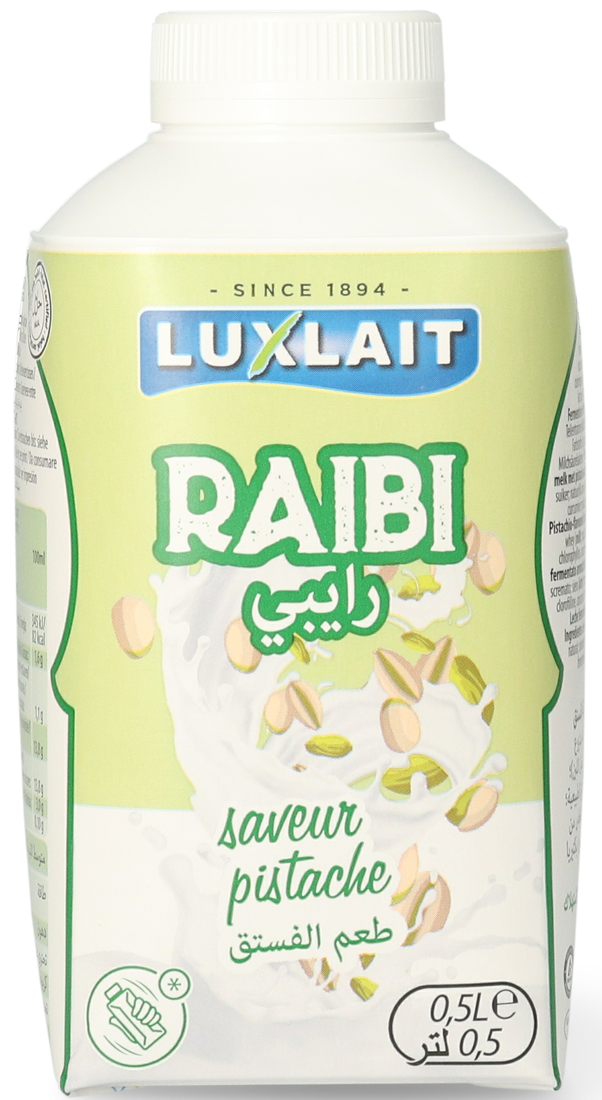 Pro-Inter | Luxlait 500ml | Raibi saveur pistache  