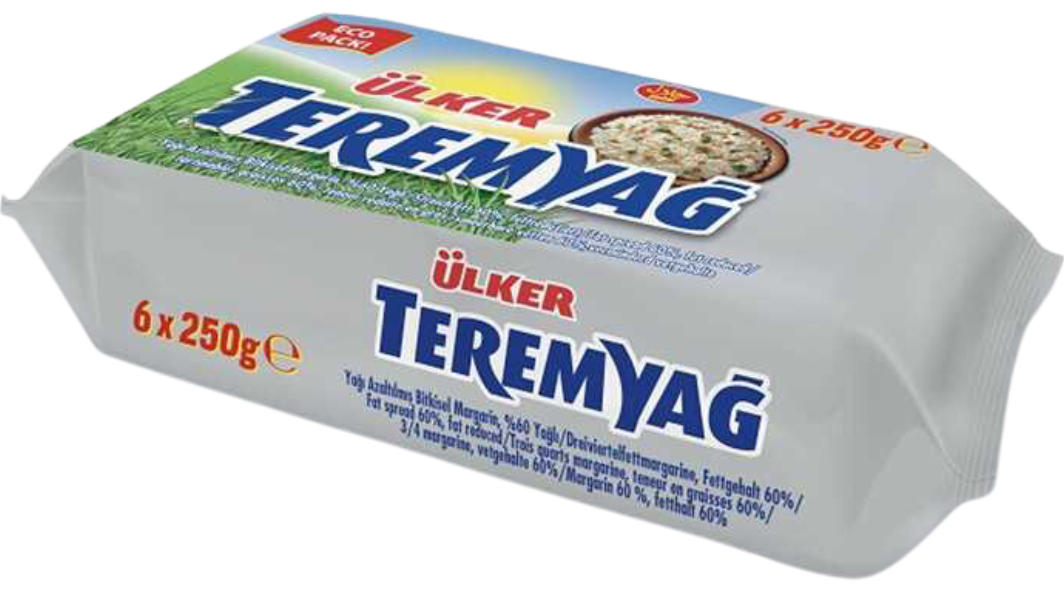 Pro-Inter | Ulker 6x250g | Margarine végétale teremyag 